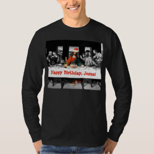 Vrolijke verjaardag, Jezus! Grappig kerstfeest T-shirt