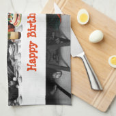 Vrolijke verjaardag, Jezus! Grappig kerstfeest Theedoek (Quarter Fold)