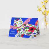 Vrolijke verjaardag! kaart (Gele Bloem)