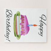 Vrolijke verjaardag! legpuzzel (Horizontaal)