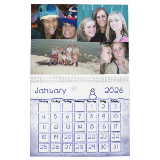 Vrolijke verjaardag, mam! kalender (Jan 2026)