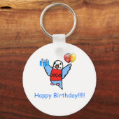 Vrolijke verjaardag! sleutelhanger (Voorkant)
