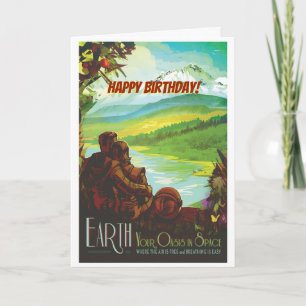 Vrolijke verjaardag! Terug naar de aarde vanuit de Kaart