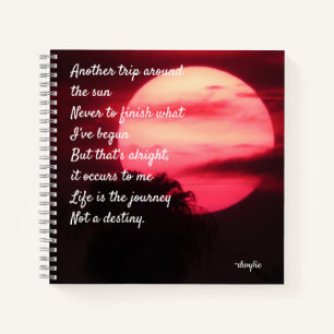 Vrolijke verjaardag voor mij - een andere reis ron notitieboek