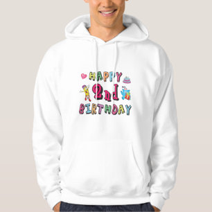 Vrolijke verrassing van 2 jaar voor 2 jaar hoodie