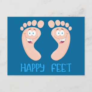 vrolijke voeten briefkaart