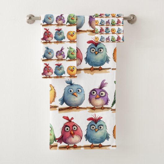 Vrolijke Vogels Bad Handdoek (Insitu)
