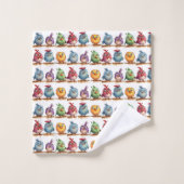 Vrolijke Vogels Bad Handdoek (Wasdoekje)