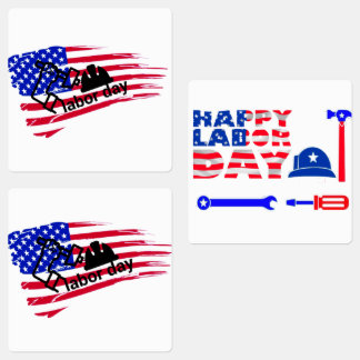 vrolijke werkdag doorlopen labels