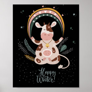 vrolijke winter poster