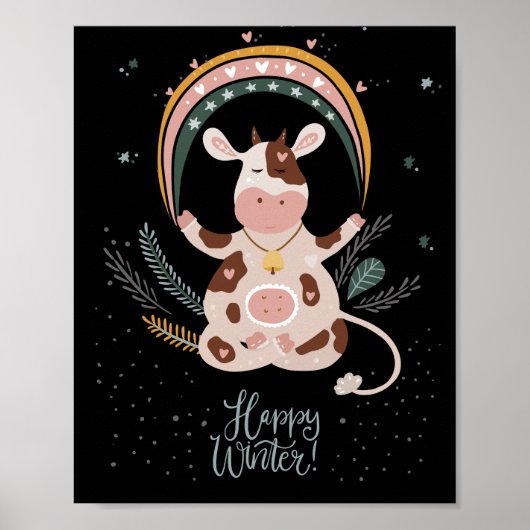 vrolijke winter poster (Voorkant)