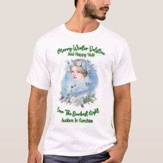 Vrolijke winterzonnewende en gelukkige Yule T-shirt
