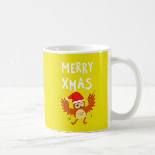 Vrolijke Xmas Dancing Uil - Feestelijke Vakantie S Koffiemok
