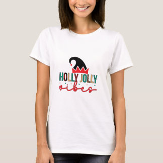Vrolijke Xmas Holly Jolly Vibes T-shirt