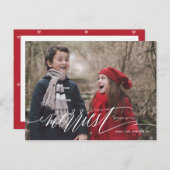 Vrolijkst van het Briefkaart van de Vakantie van (Voorkant / Achterkant)