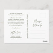 Vrolijkste kerstfoto, modern minimalistisch briefkaart (Achterkant)