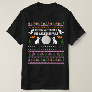 vrome heksen en gezegende kerstmis t-shirt
