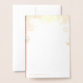 vrome kerst folie kaarten (Met envelop)