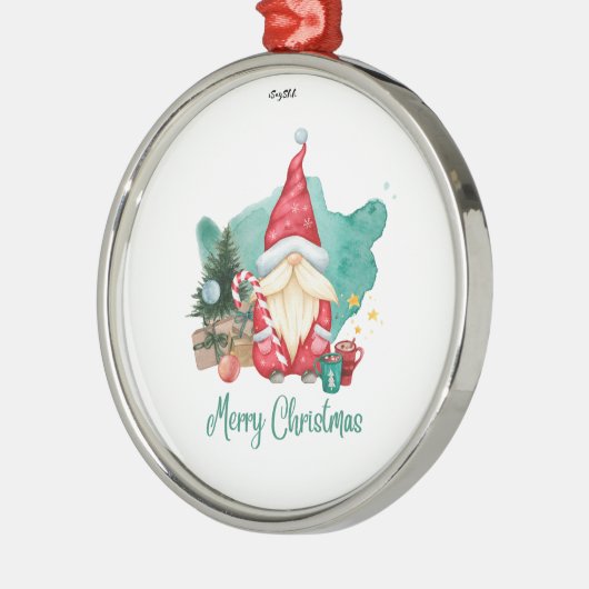 vrome kerst metalen ornament (Links)