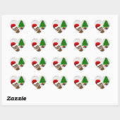 vrome kerst poo emoji hart sticker (Vel)