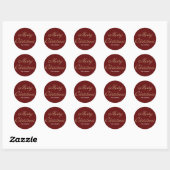 vrome kerst ronde sticker (Vel)