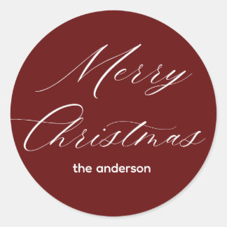 vrome kerst ronde sticker