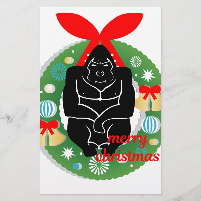 vrome kerstgorilla (Voorkant)