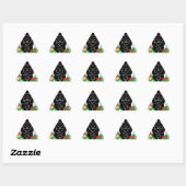 vrome kerstgorilla driehoek sticker (Vel)