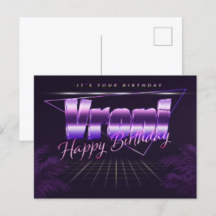 Vroni Prénom Anniversaire de la carte postale