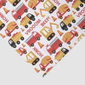 Vroom Honk Beep! Vrachtwagens Tissuepapier (Detail)