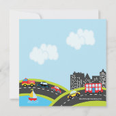 Vroom invitation de fête d'anniversaire de (Dos)