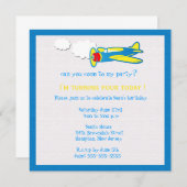 Vroom…. Invitations de fête d'anniversaire (Devant / Derrière)
