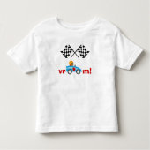 Vroom Race Auto en kinder t-shirt met ingecheckte (Voorkant)