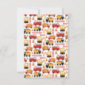 Vroom Toeter Piep! Vrachtwagens Bedankkaart (Achterkant)