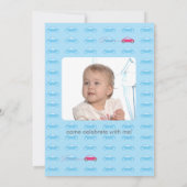 vroom vroom fille voiture invitation (Dos)