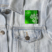 Vrory kerstballen 2 vierkante button 5,1 cm (In situ)