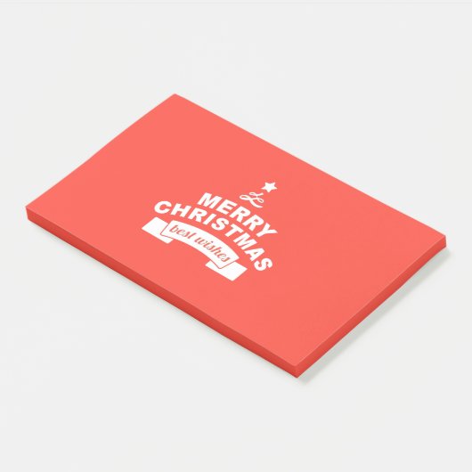 Vrory Kerstbeste wensen Post-it® Notes (Schuin)