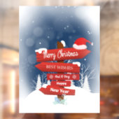 Vrory Kerstbeste wensen Raamsticker (Vel 2)