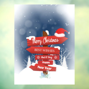 Vrory Kerstbeste wensen Raamsticker