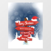 Vrory Kerstbeste wensen Raamsticker (Vel)