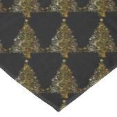 Vrory kerstboom Star Black Gold Shiny Chic Tafelkleed (Gekanteld)