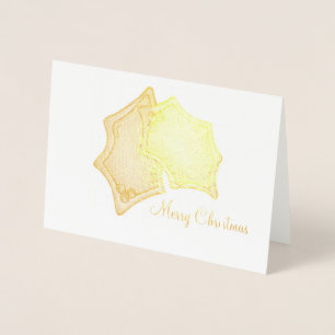 Vrory Kerstmis Holly Leaf Cookie Holiday Xmas Folie Kaarten
