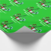 Vrory kerstnaam Rock Guitar Cadeaupapier (Hoek)