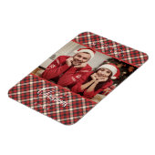 Vrory KerstRed Tartan Pset Foto's Magneet (Linkerzijde)
