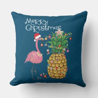 Vrory Kerstroze flamingo kerst Kussen
