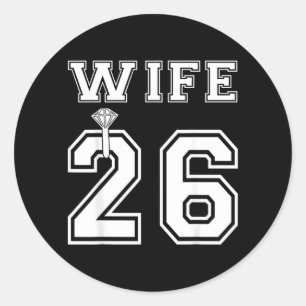 Vrouw 2026 Man Bijpassend Verlovingsfeest Ronde Sticker