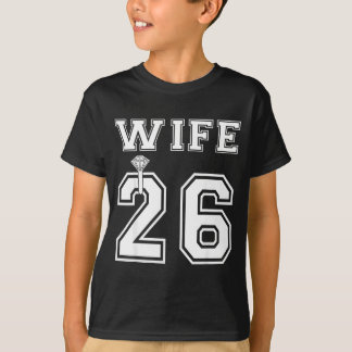 Vrouw 2026 man bijpassend verlovingsfeest t-shirt