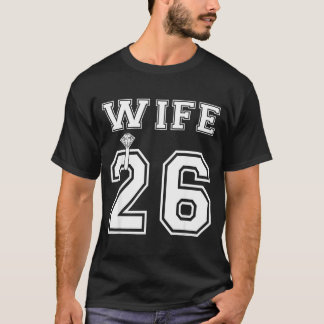 Vrouw 2026 man bijpassend verlovingsfeest t-shirt