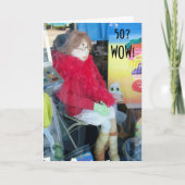 VROUW 50e BIRTHDAY FUN-MANNEQUIN STYLE Kaart (Voorkant)