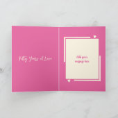 Vrouw 50ste verjaardag we maakte het roze kaart (Binnen)